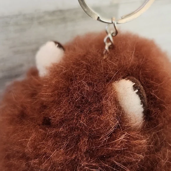 TERRA BABY ALPACA FUR KEYCHAIN/BAG CHARM - Picture 3 of 7